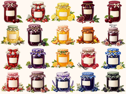 Jam Jars Clipart