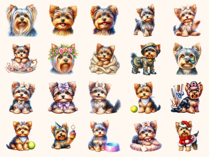Yorkshire Terriers Clipart