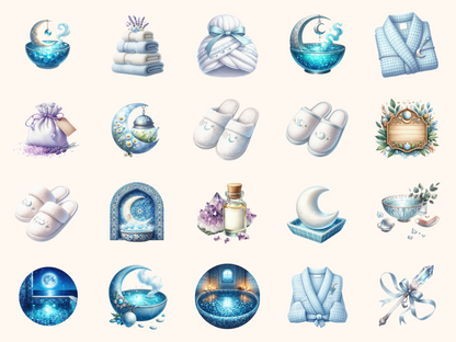 Mystical Spa Retreat Clipart