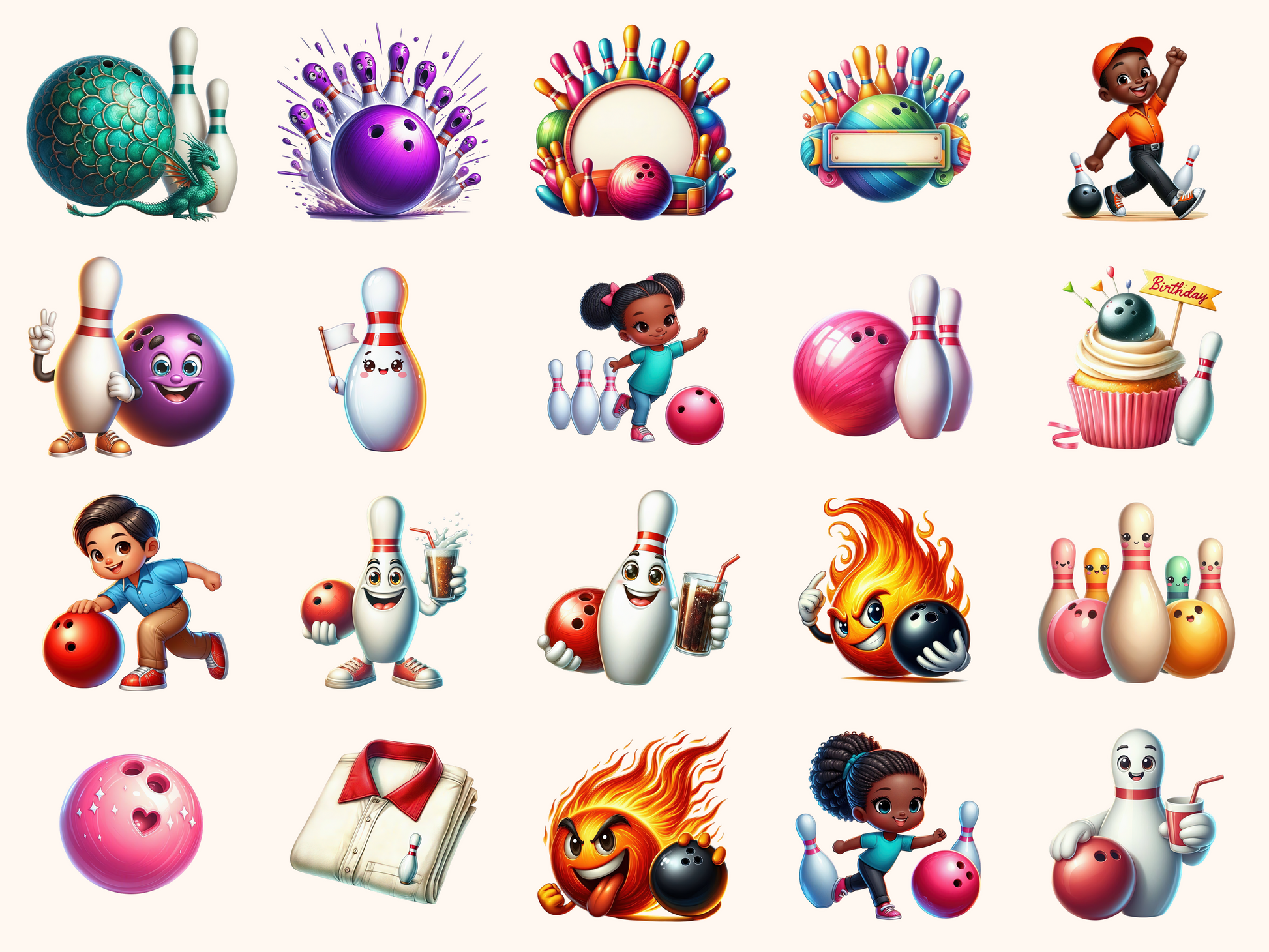 Bowling Clipart