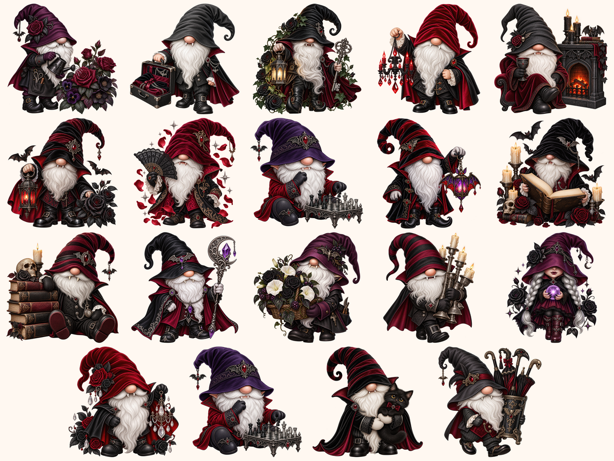 Vampire Gnomes Clipart — listing preview 7