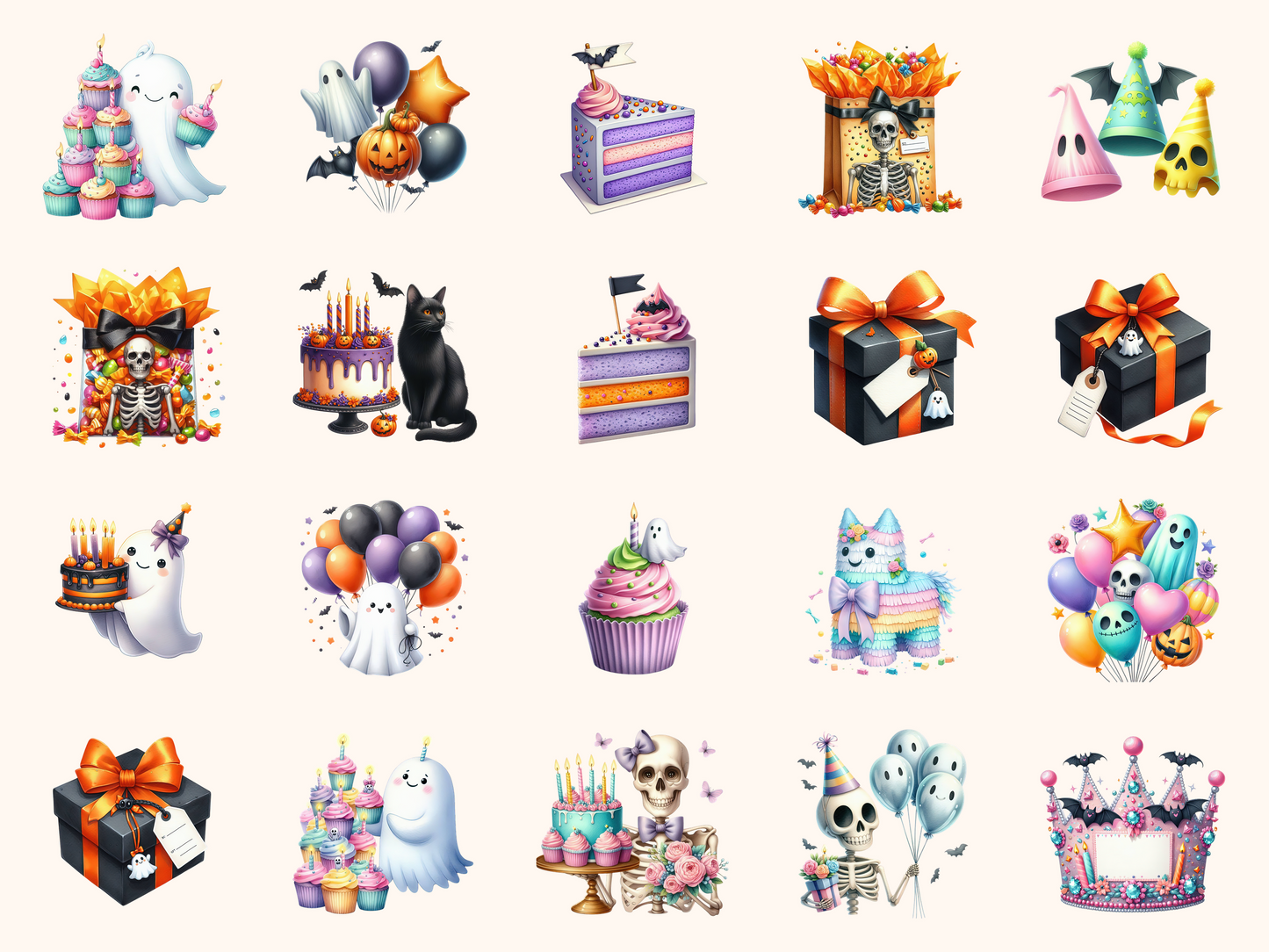 Spooky Birthday Clipart
