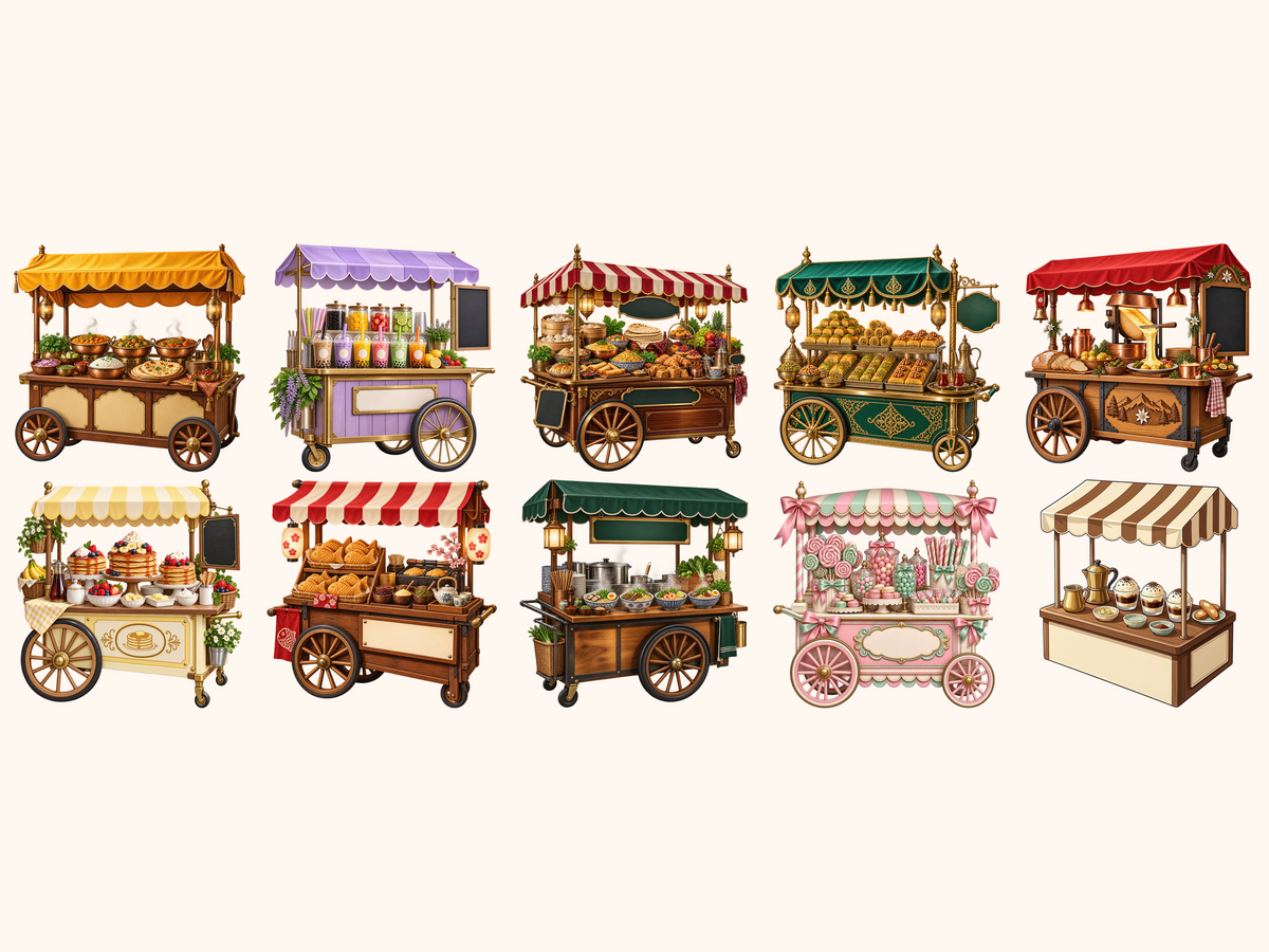Food Carts Clipart