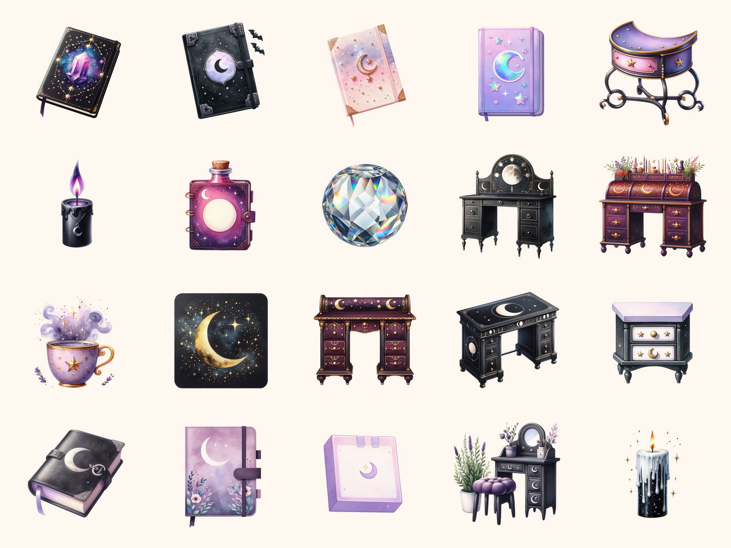 Witchy Desk Clipart