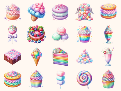 Colorful Sweets Clipart