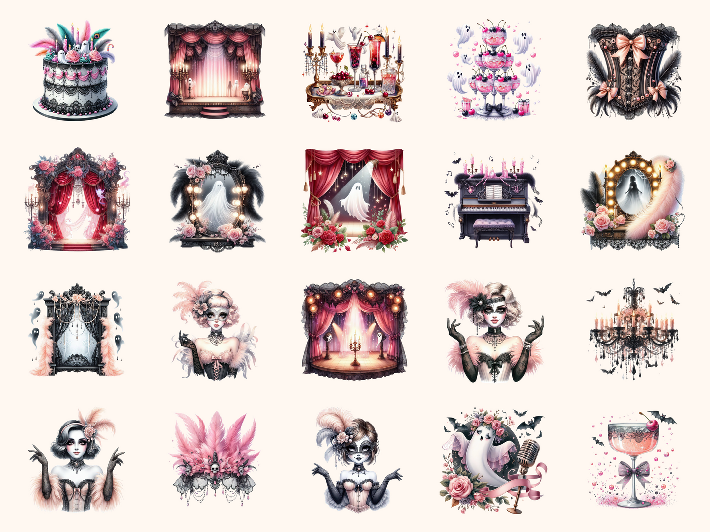 Haunted Cabaret Clipart