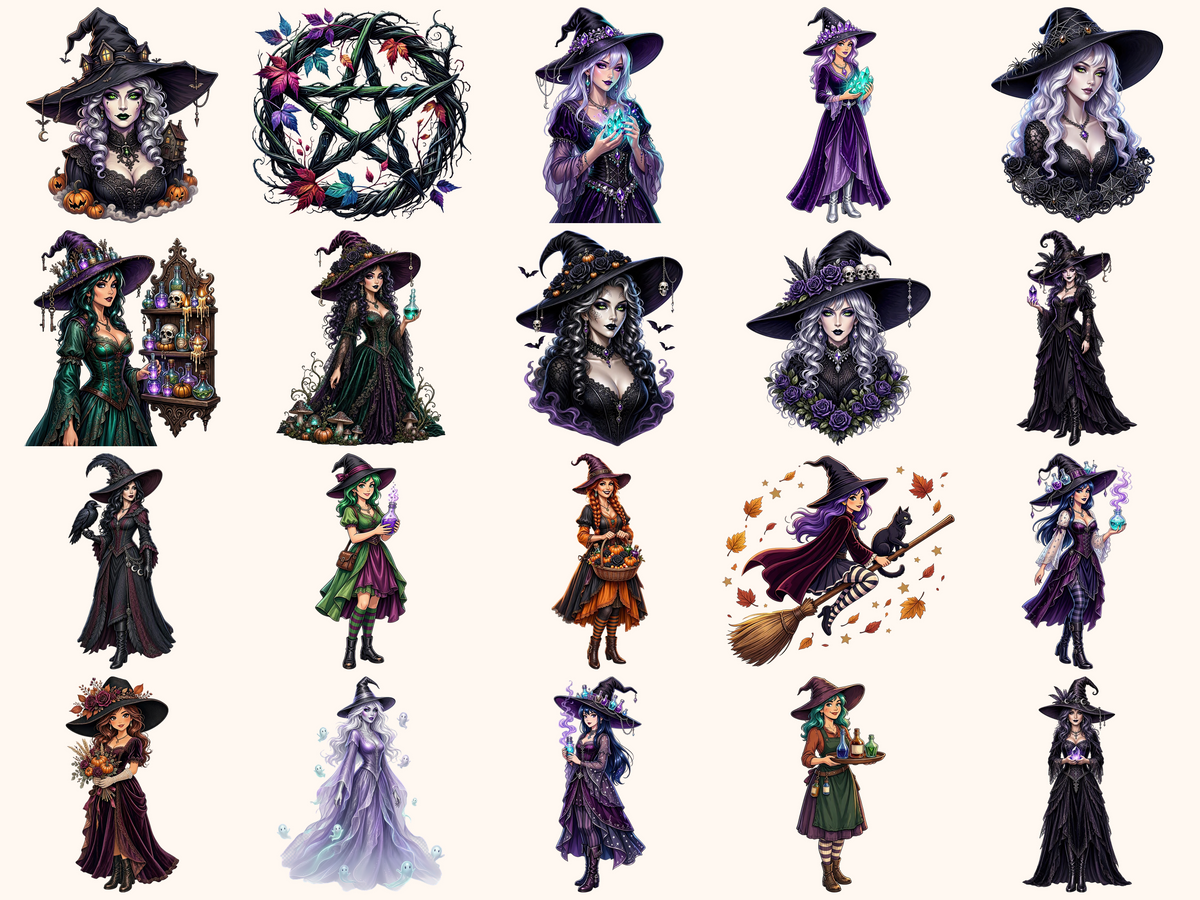 Halloween Witches Clipart