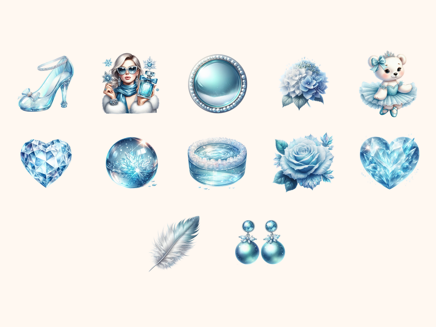 Glacier Aesthetic Clipart