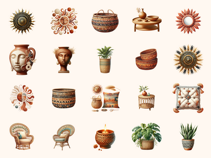 Afrohemian Clipart