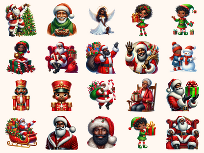 African American Christmas Clipart