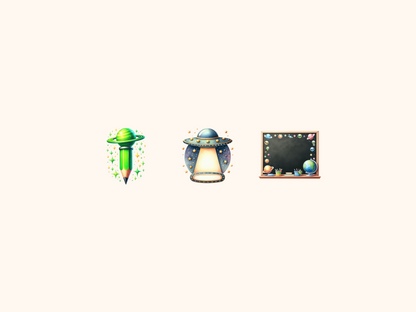 Alien School Clipart