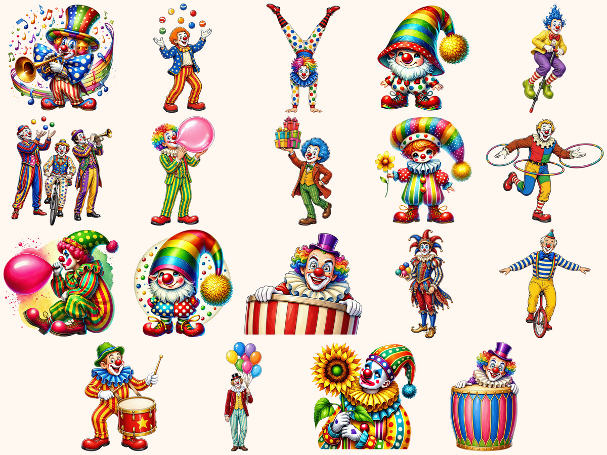 Clowns Clipart