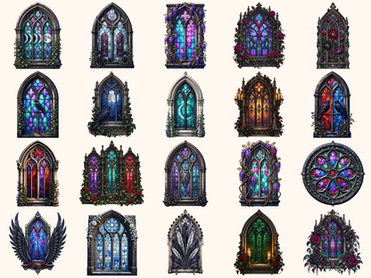 Gothic Windows Clipart