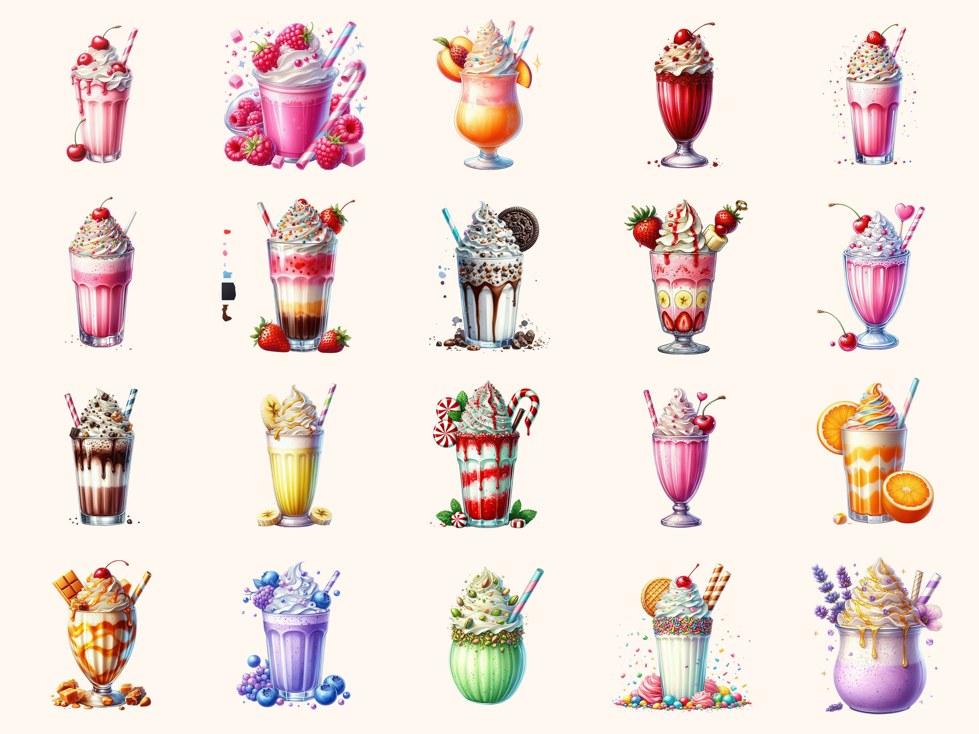 Milkshakes Clipart