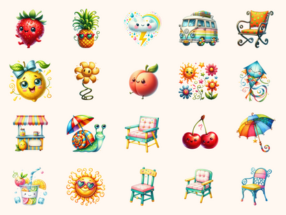Whimsy Summer Clipart