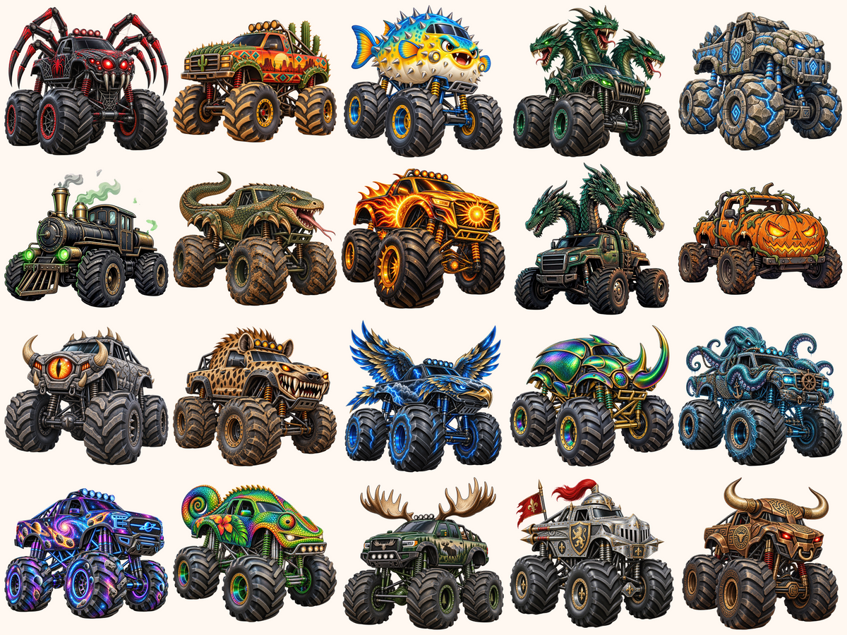 Monster Trucks Clipart