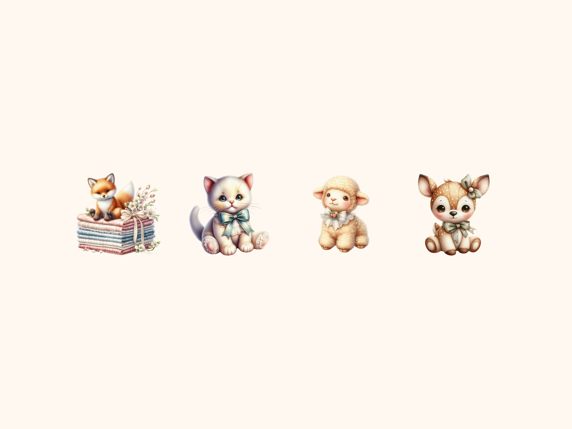 Vintage Toy Animals Clipart