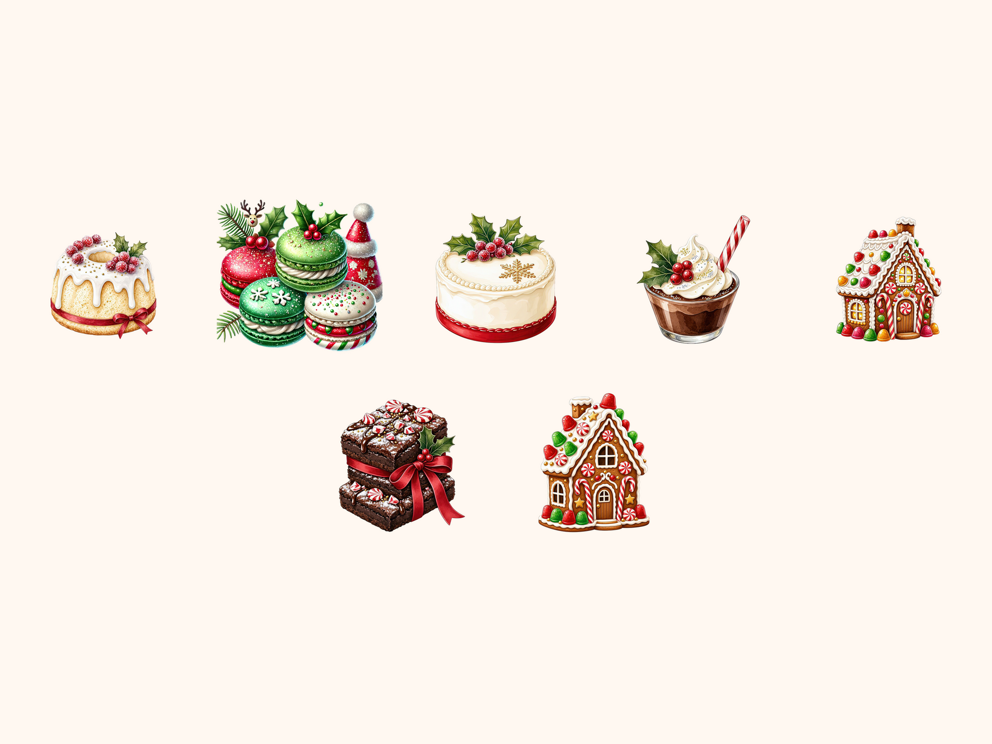 Christmas Desserts Clipart