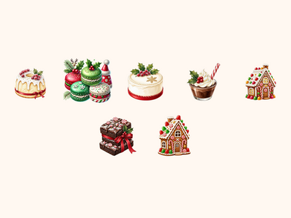 Christmas Desserts Clipart