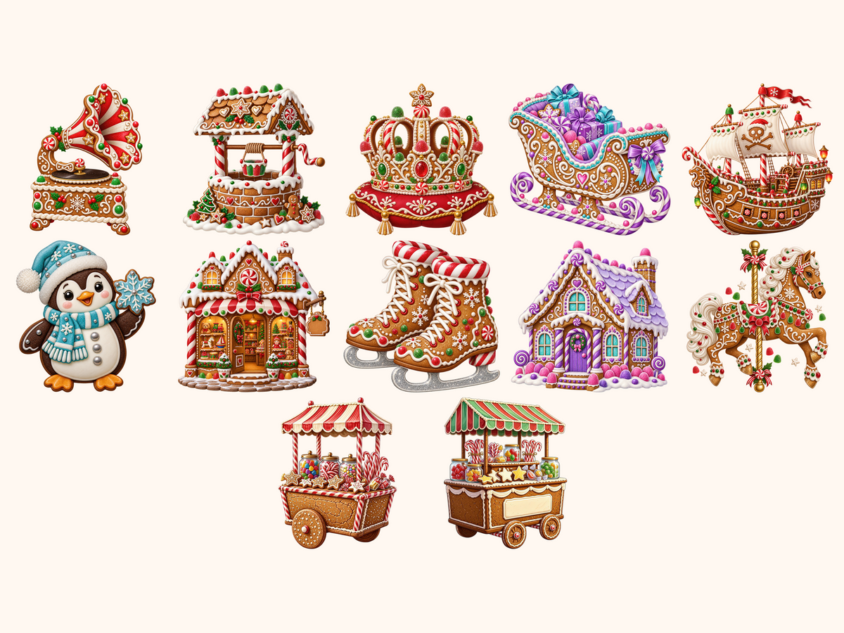 Gingerbread Christmas Clipart