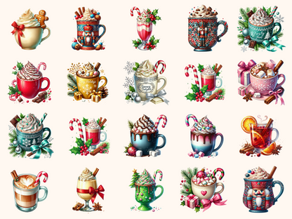 Christmas Drinks Clipart