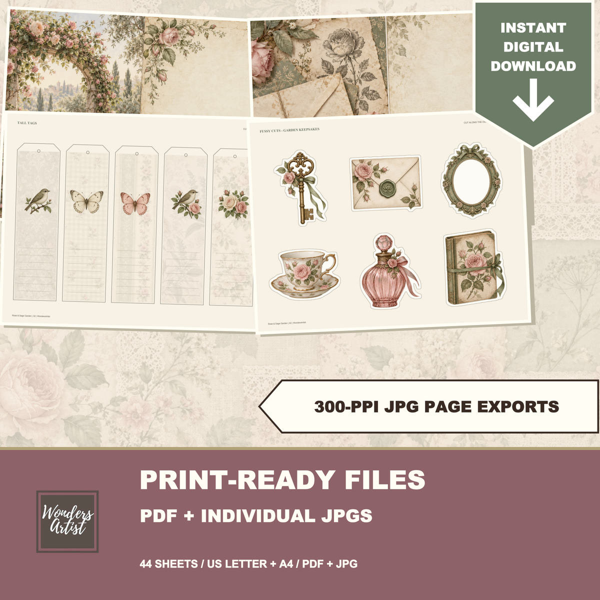 Rose & Sage Garden Journal Kit — listing image 8