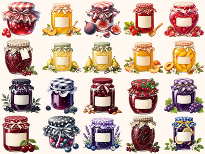 Jam Jars Clipart