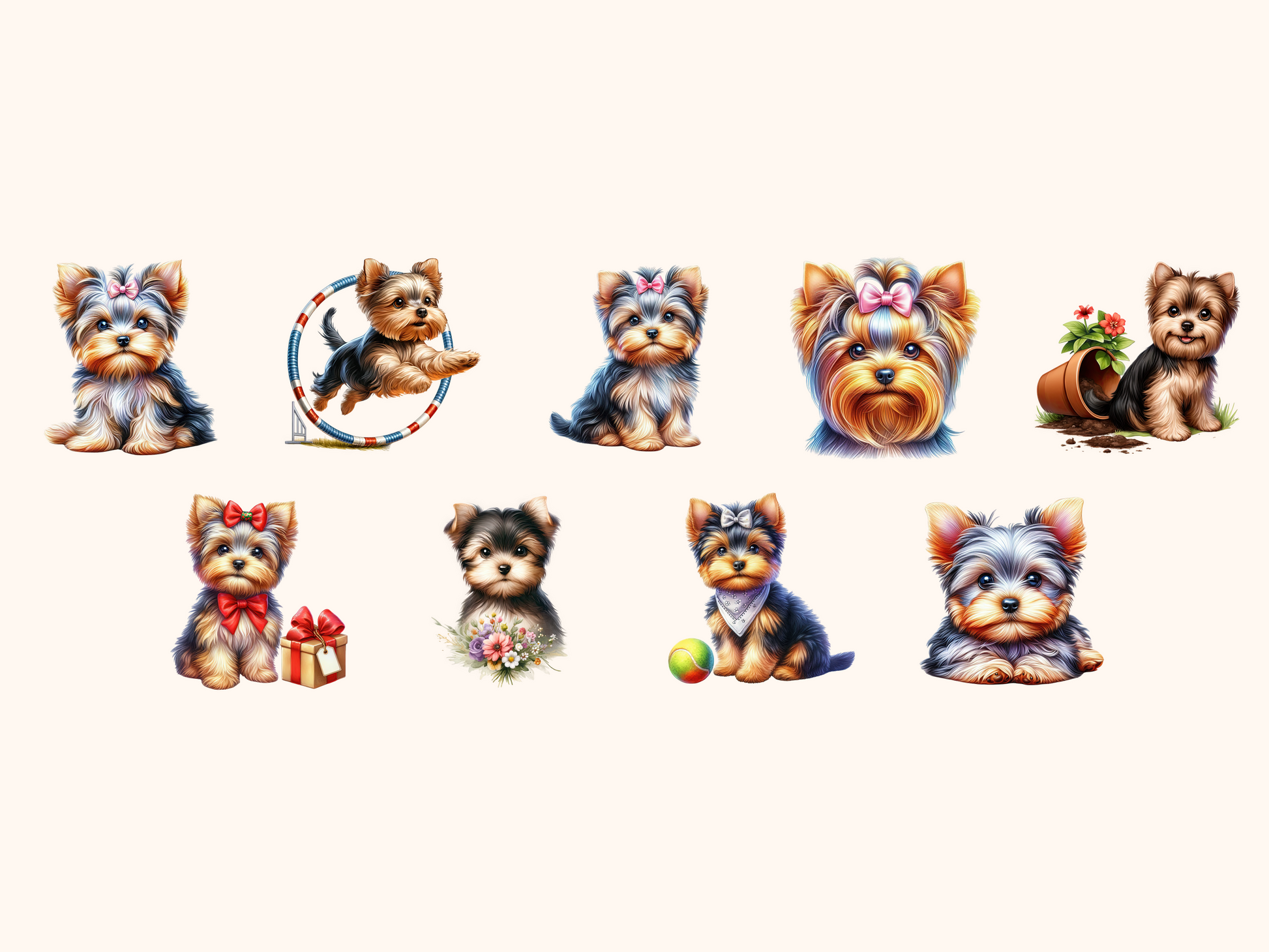Yorkshire Terriers Clipart
