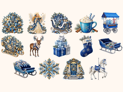 Blue Christmas Clipart