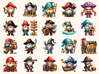 Pirate Gnomes Clipart
