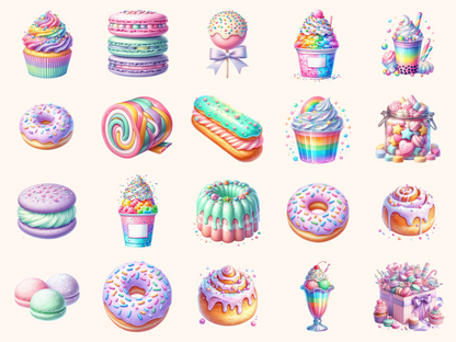Colorful Sweets Clipart