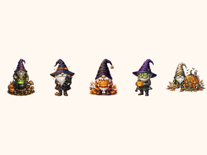 Halloween Gnomes Clipart