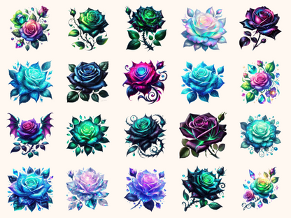 Fantasy Roses Clipart