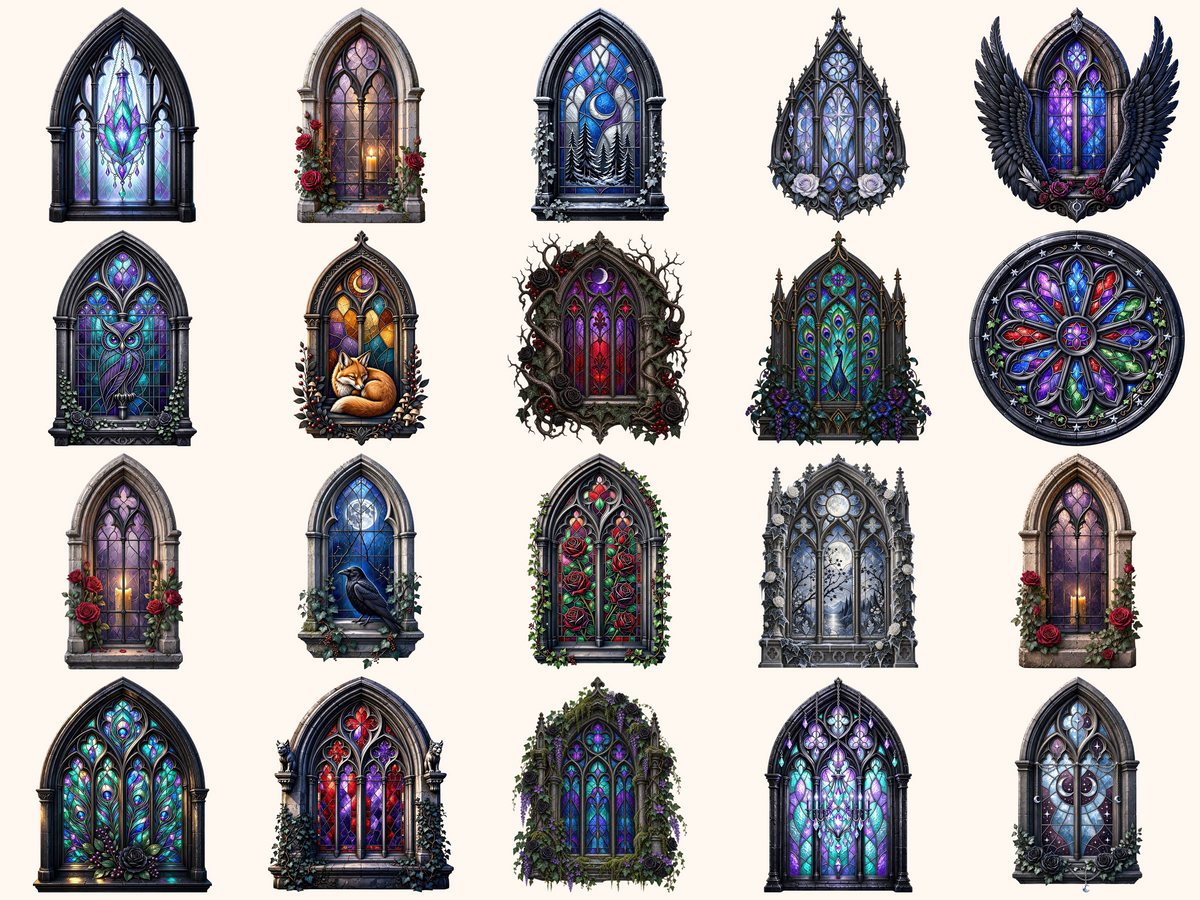 Gothic Windows Clipart