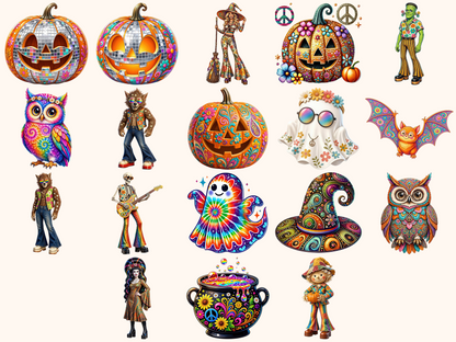Groovy Halloween Clipart