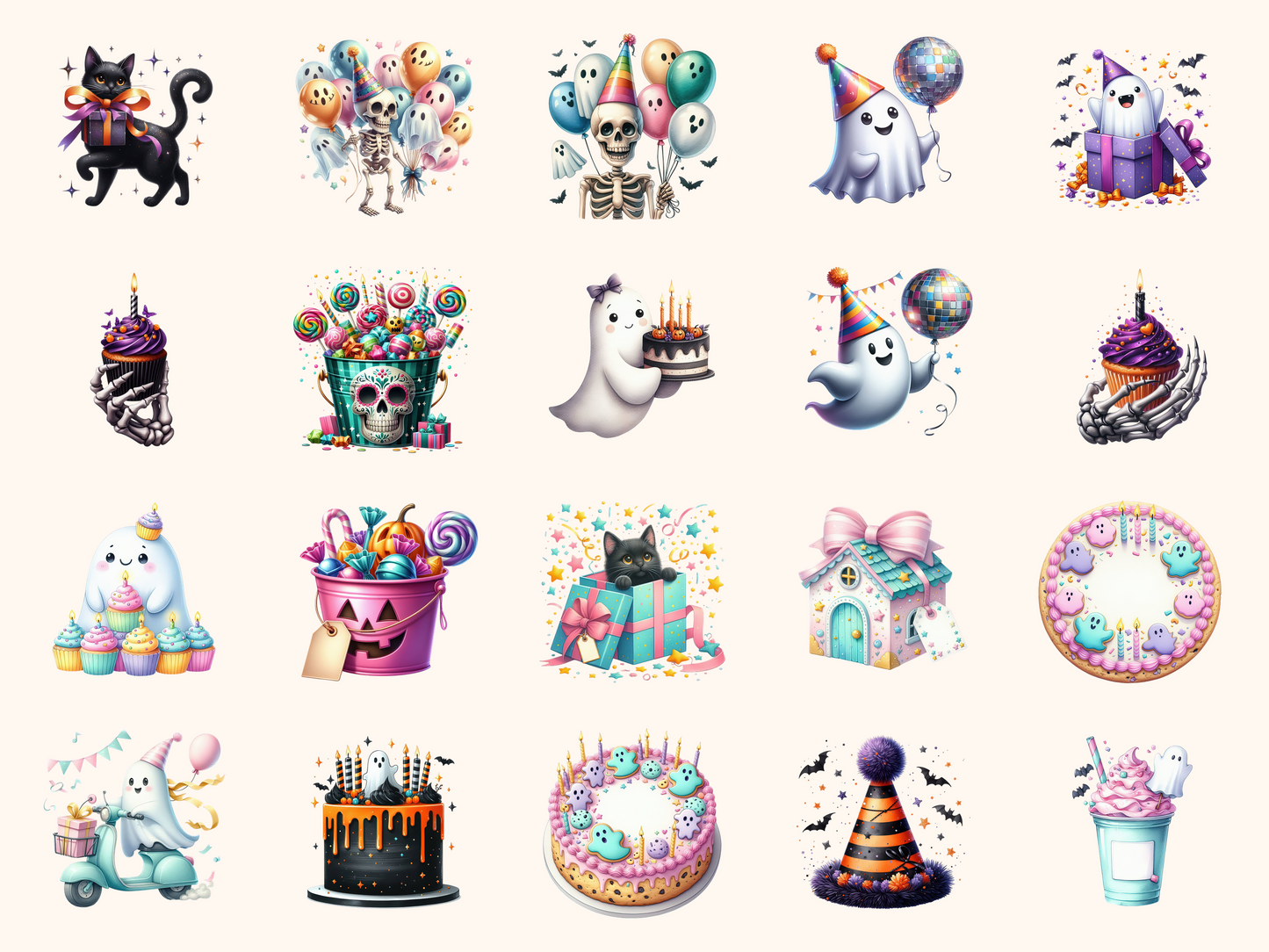 Spooky Birthday Clipart