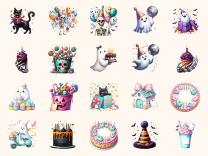 Spooky Birthday Clipart