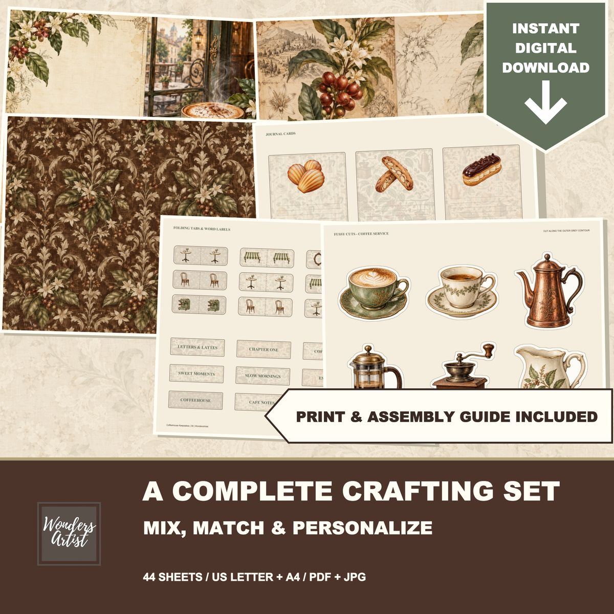 Coffeehouse Keepsakes Journal Kit — listing image 9