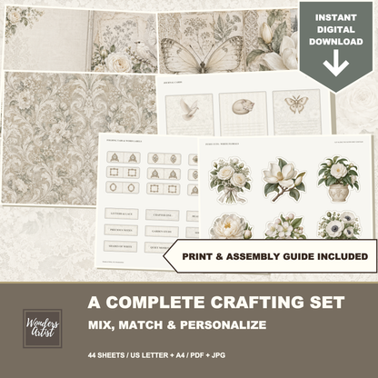 Shades of White Journal Kit — listing image 9