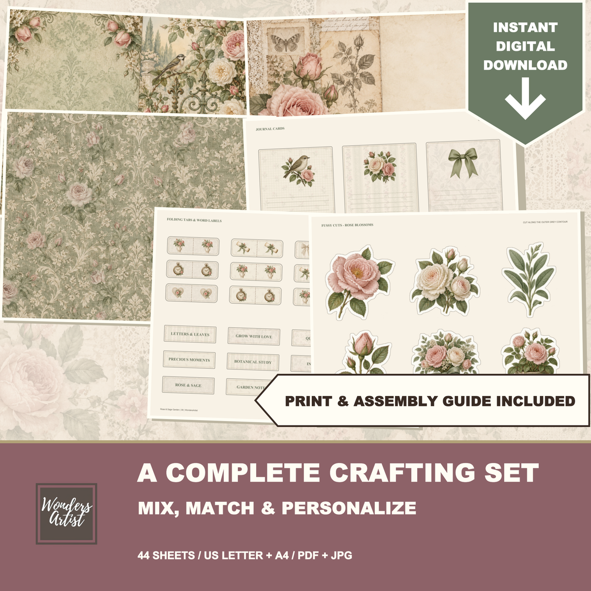 Rose & Sage Garden Journal Kit — listing image 9