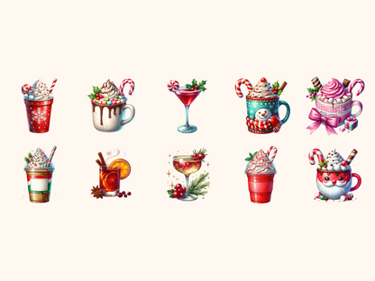 Christmas Drinks Clipart