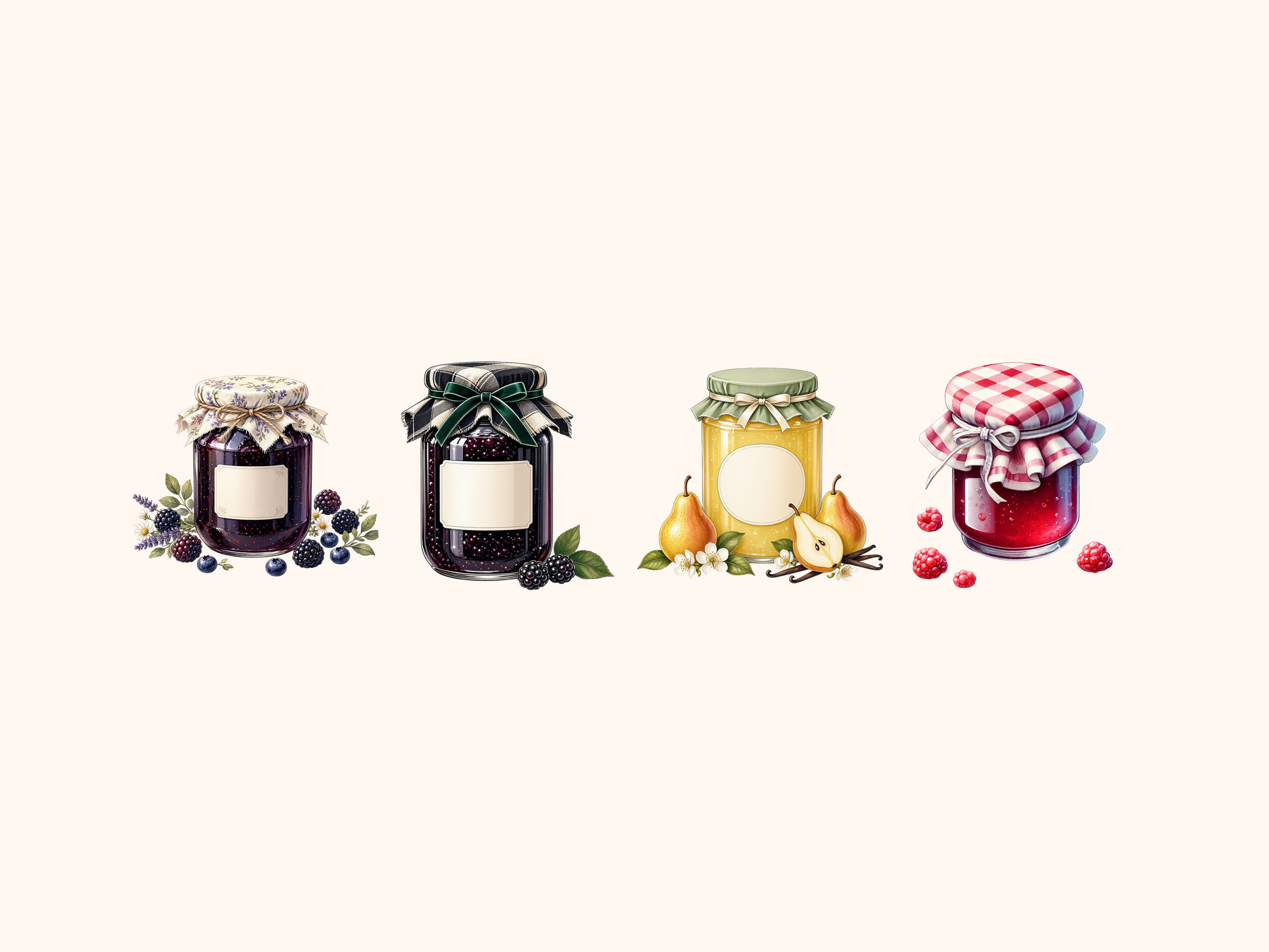 Jam Jars Clipart