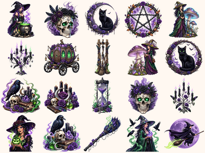 Gothic Witchcraft Clipart