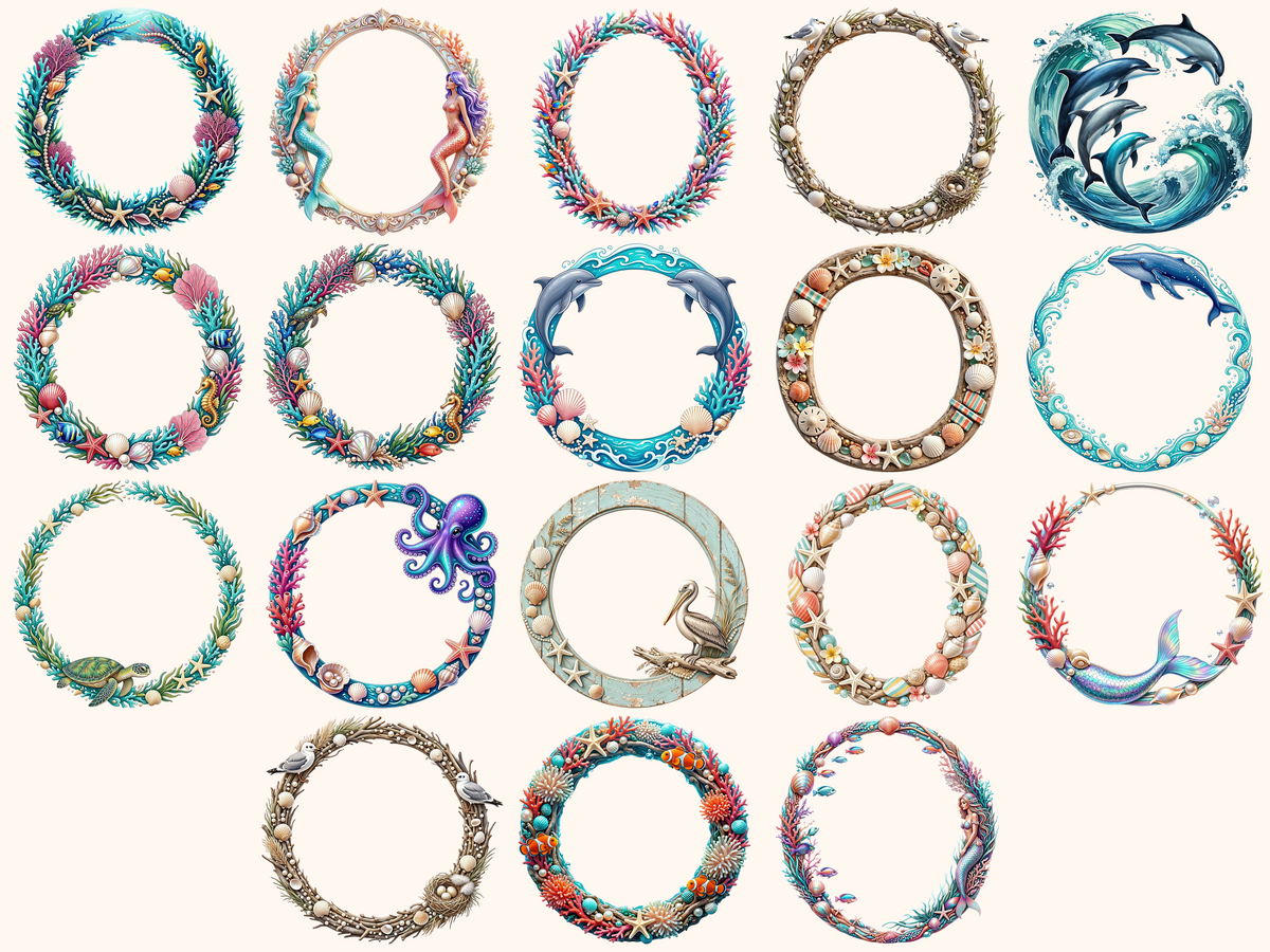 Ocean Frames Clipart