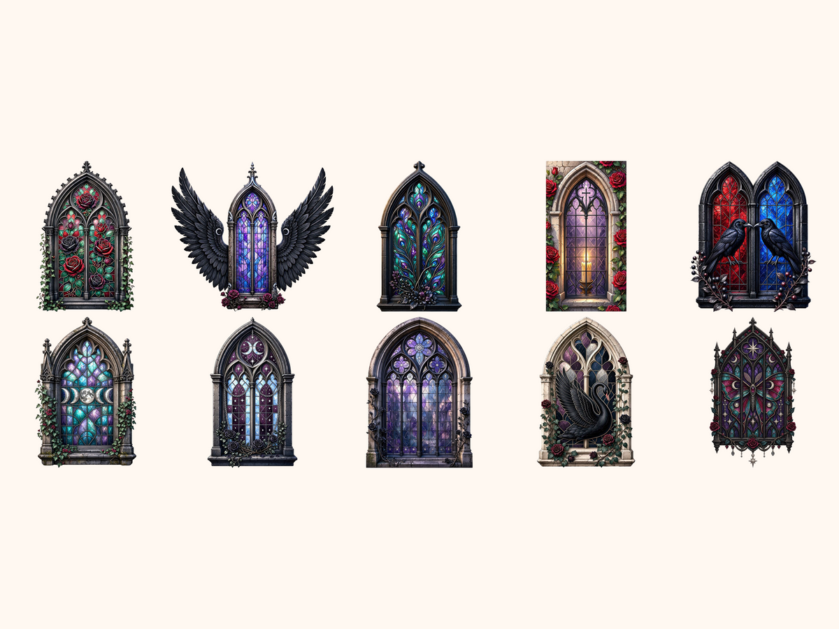 Gothic Windows Clipart