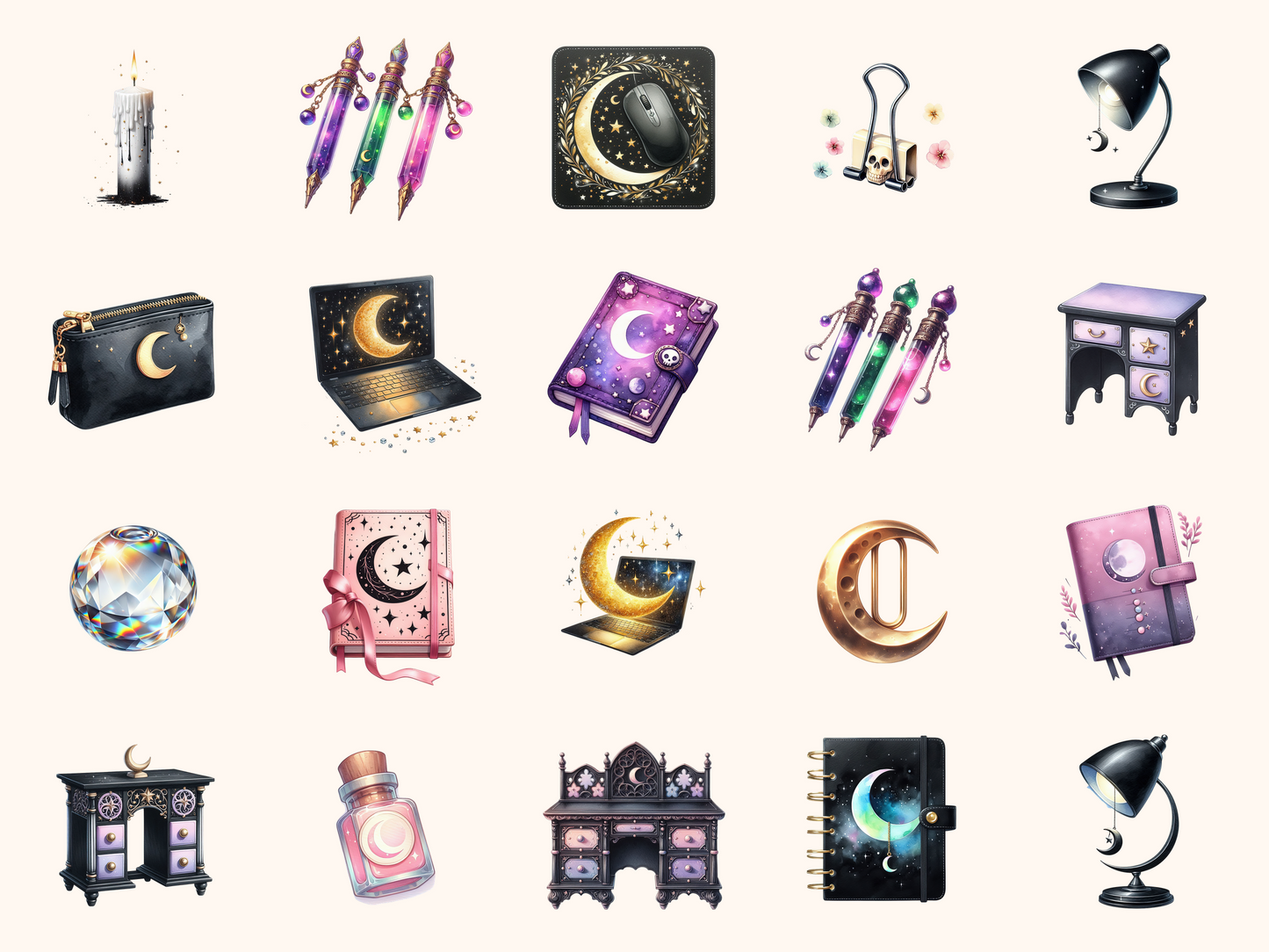 Witchy Desk Clipart