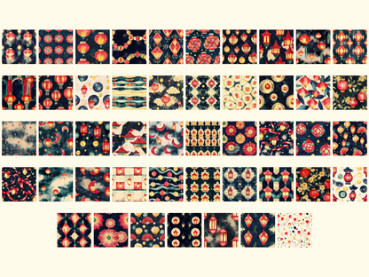 Lucky Lanterns Digital Paper