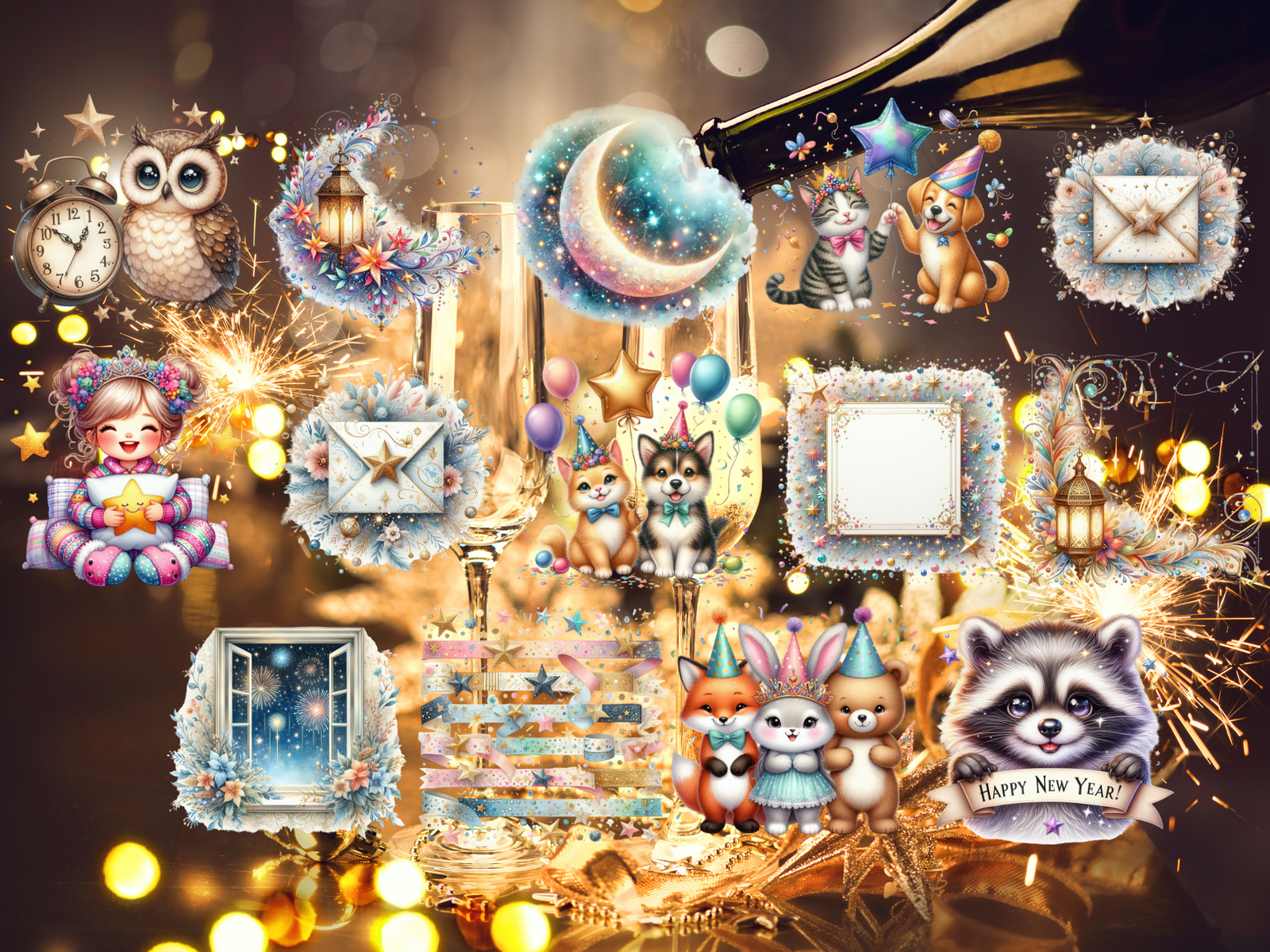 New Year Magic Clipart (LIMITED EDITION) image 5