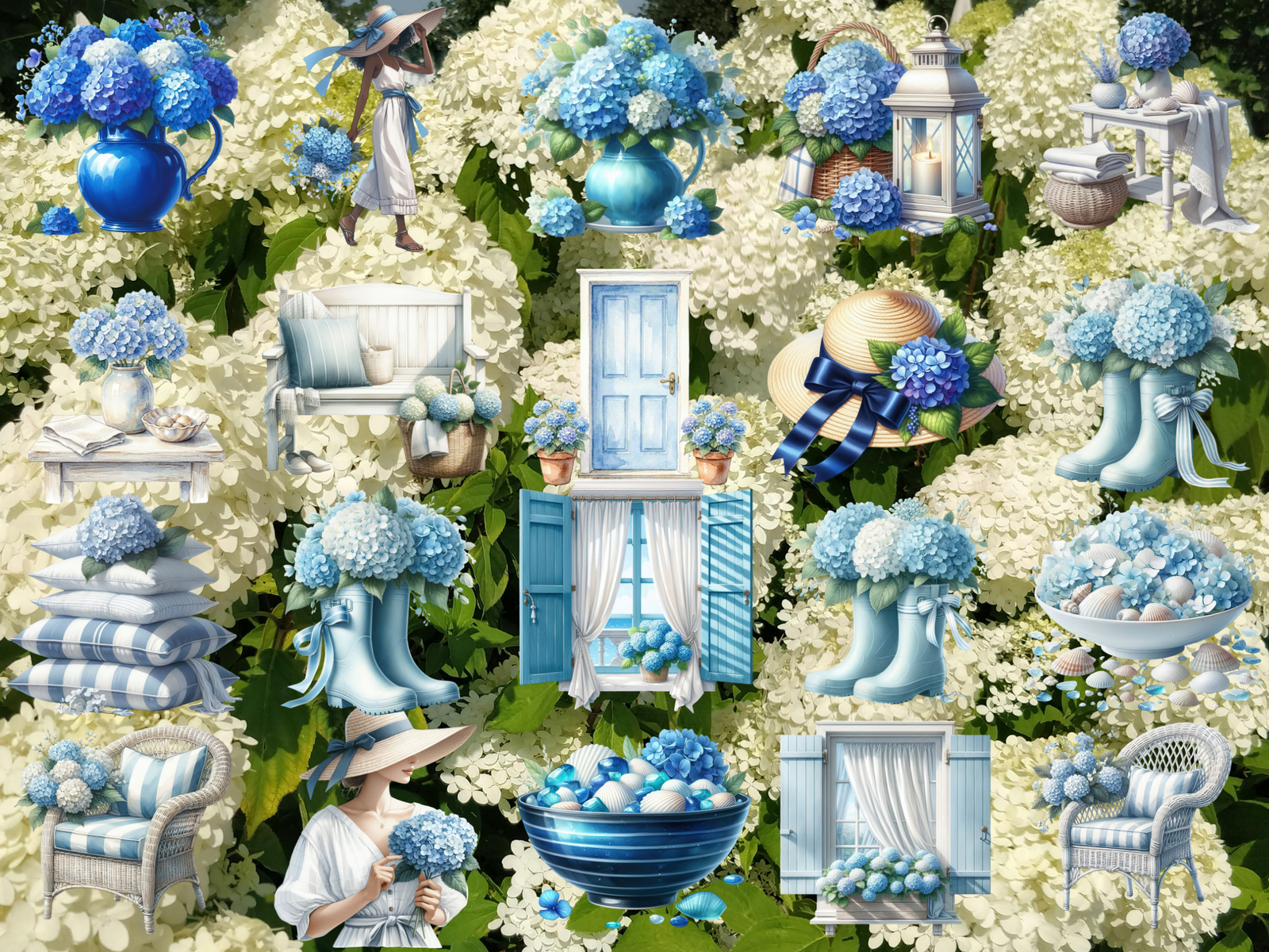 Hydrangea Coast Clipart (LIMITED EDITION) image 4
