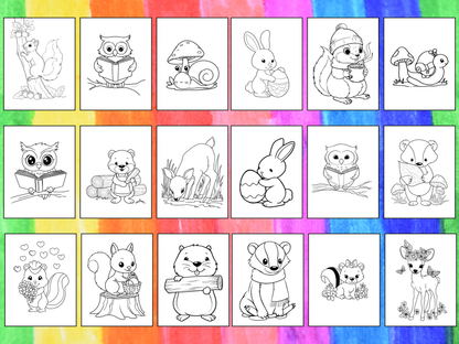 Woodland Animals coloring pages
